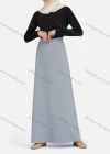 Wholesale Women's Casual Plain Elastic High Waist Maxi Skirts 1363# - Liuhuamall