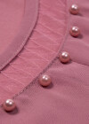 Wholesale Women's Casual Round Neck Pearl Decor Blouse & Long Skirt 2-piece Set - Liuhuamall