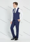Wholesale Men's Formal Single Breasted Plain Suit Jacket 3 Piece Set - Liuhuamall