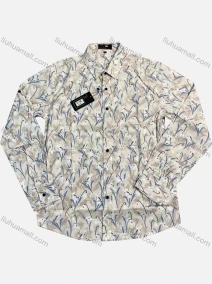 Wholesale Men's Casual Allover Print Long Sleeve Shirt, LIUHUA CLOTHING WHOLESALE