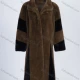 Wholesale Women's Fashion Colorblock Splicing Long Sleeve Mid Length Faux Fur Coat Brown Clothing Wholesale Market Liuhua