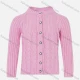 Wholesale Girls Long Sleeve Mock Neck Button Front Sweater Cardigan Pink Clothing Wholesale Market Liuhua