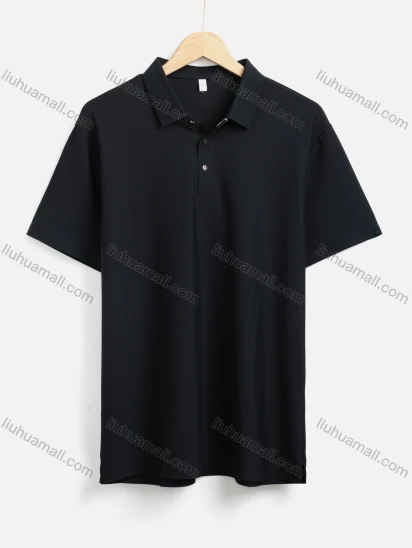 Wholesale Men's Casual Summer Plain Short Sleeve Polo Shirt 50376#