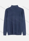 Wholesale Men's Turtleneck Long Sleeve Plain Knitting Pullover Sweater - Liuhuamall