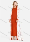Wholesale Women's Open Front Star Print Maxi Cardigan - Liuhuamall