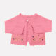 Baby's Cute Scalloped Trim Long Sleeve Floral Embroidery One Button Sweater Cardigan 7# Clothing Wholesale Market -LIUHUA