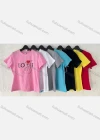 Wholesale Women's Casual Slim Fit Letter Crew Neck Short Sleeve T-Shirt - Liuhuamall