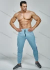Wholesale Men's Letter Graphic Athletic Workout Elastic Waist Drawstring Ankle Length Gym Running Pants Y7131# - Liuhuamall