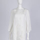 Women's Casual Square Neck Long Sleeve Blouse Embroidered Hollow Out Lace Tunic White Clothing Wholesale Market -LIUHUA