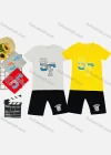 Wholesale Boy's Casual Letter Print Round Neck Short Sleeve Tee & Shorts 2 Piece Set - Liuhuamall