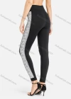 Wholesale Women's Casual High Waist Elastic Lace Panels Cropped Leggings - Liuhuamall