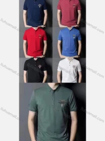 Wholesale Men's Casual Plain Label Short Sleeve Polo Shirt, LIUHUA CLOTHING WHOLESALE