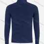 Wholesale Men's Casual Long Sleeve Texture Knit High Neck Plain Sweater preview