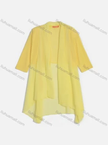 Wholesale Women's Plain Short Sleeve Semi-sheer Mesh Cardigan SC213#, LIUHUA CLOTHING WHOLESALE