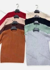 Wholesale Men's Casual Plain Striped Round Neck Long Sleeve Sweater - Liuhuamall