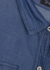 Wholesale Women's Lapel Button Down Denim Dress With Belt - Liuhuamall