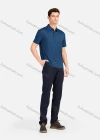 Wholesale Men's Casual Plain Collared Short Sleeve Breathable Polo Shirt 3226# - Liuhuamall