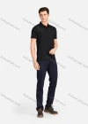 Wholesale Men's Casual Plain Collared Breathable Short Sleeve Polo Shirt 3226# - Liuhuamall