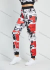 Wholesale Women's Allover Letter & Graffiti Print Zip Jacket 2 Piece Set - Liuhuamall