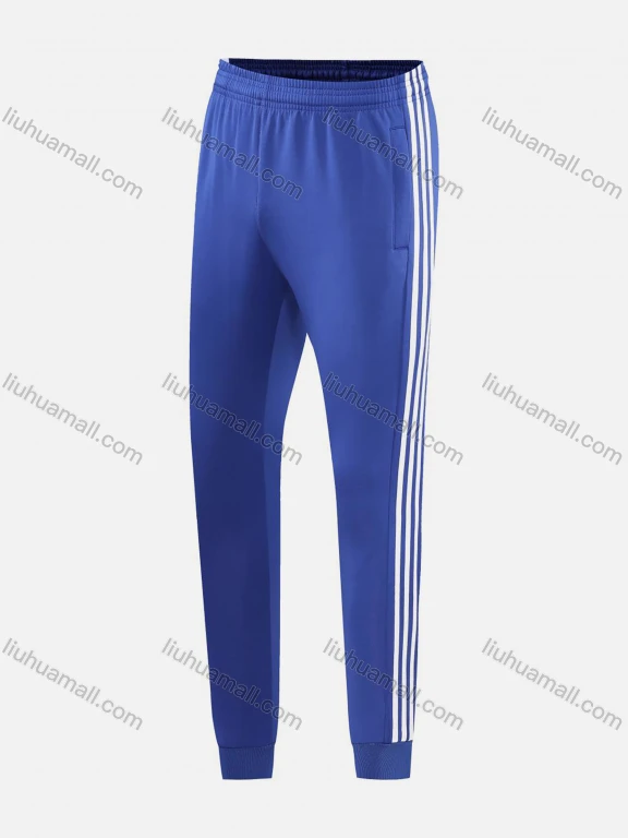 Wholesale Men's Athletic Striped Elastic Waist Ankle Length Jogger 2002#