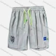 Wholesale Men's Casual Letter Patch Pocket Drawstring Elastic Waist Shorts 71003# Gray Clothing Wholesale Market Liuhua