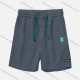 Wholesale Men's Casual Plain Patch Pocket Drawstring Elastic Waist Shorts 71002# Dark Gray Clothing Wholesale Market Liuhua