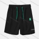 Wholesale Men's Casual Plain Patch Pocket Drawstring Elastic Waist Shorts 71002# Black Clothing Wholesale Market Liuhua