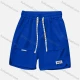 Wholesale Men's Casual Plain Patch Pocket Drawstring Elastic Waist Shorts 71001# Blue Clothing Wholesale Market Liuhua