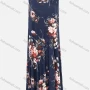 Wholesale Women's Casual Sleeveless Round Neck Floral Print Pleated Midi Dress preview