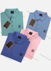 Wholesale Men's Casual Lycra Cotton Plain Short Sleeve Polo Shirt - Liuhuamall
