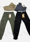 Wholesale Men's Casual Plain Zipper Leg Ankle Length Drawstring Joggers - Liuhuamall