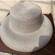 Wholesale Women's Plain Wide Brim Panama Straw Hat Gray Clothing Wholesale Market Liuhua
