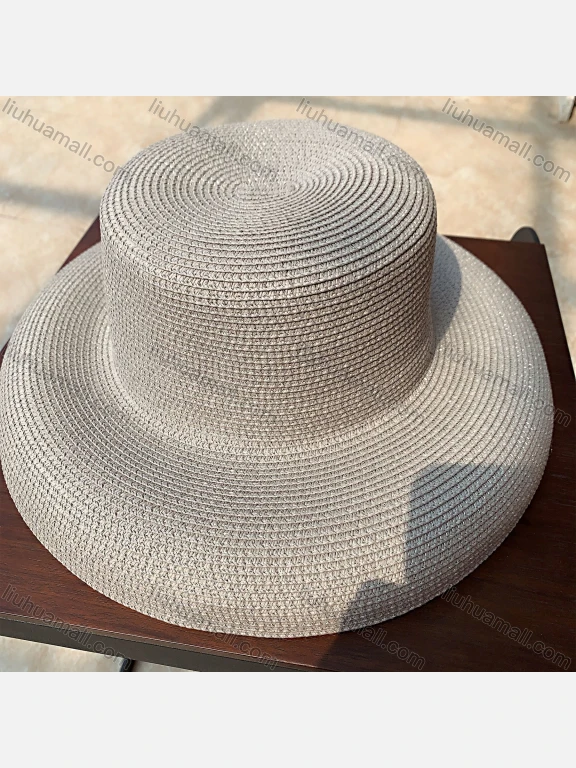 Wholesale Women's Plain Wide Brim Panama Straw Hat