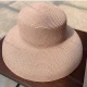 Wholesale Women's Plain Wide Brim Panama Straw Hat Apricot Clothing Wholesale Market Liuhua
