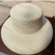Wholesale Women's Plain Wide Brim Panama Straw Hat Beige Clothing Wholesale Market Liuhua