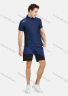 Wholesale Men's Athletic Workout Reflective Stripes Colorblock Shorts With Zipper Pockets - Liuhuamall