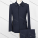 Wholesale Men's Plain Button Front Flap Pockets Chinese Tunic Suit & Pants 2-Piece Sets BA220308# Navy Wholesale Clothing Market & Suppliers -LIUHUAMALL