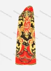 Wholesale Women's African 3/4 Sleeve Boat Neck Plus Size Baroque Print Midi Dress - Liuhuamall