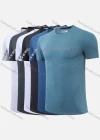 Wholesale Men's Quick Dry Comfy Breathable Hot Stamping Print Training Workout T-Shirt 9807# - Liuhuamall