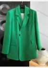 Wholesale Women's Plain Lapel Long Sleeve One Button Suit Jacket - Liuhuamall