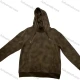 Wholesale Brown Long Sleeve Hoodie w/ Abstract Art Print & Drawstring Hood. Minimalist Streetwear Brown Clothing Wholesale Market Liuhua