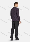 Wholesale Men's Formal Lapel Floral Print Pockets Blazer & Vest & Pant 3 Pieces Suit Sets - Liuhuamall