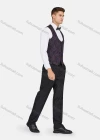 Wholesale Men's Formal Lapel Floral Print Pockets Blazer & Vest & Pant 3 Pieces Suit Sets - Liuhuamall