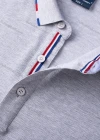 Wholesale Unisex Casual Slim Fit Short Sleeve Striped Trim Button Front Polo Shirts - Liuhuamall