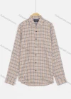 Wholesale Men's Casual Shirt Collar Long Sleeve Button Down Plaid Print Long Shirts - Liuhuamall