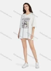 Wholesale Women's Hip Hop Crew Neck Loose Fit Short Sleeve Graphic Letter T-shirt - Liuhuamall