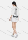 Wholesale Women's Hip Hop Crew Neck Loose Fit Short Sleeve Graphic Letter T-shirt - Liuhuamall