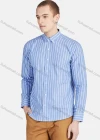 Wholesale Men's Casual Collared Long Sleeve Button Down Striped Shirt 7-332# - Liuhuamall