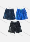 Wholesale Men's Casual Letter Allover Print Flap Pockets Drawstring Shorts 153K# - Liuhuamall