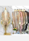 Wholesale Women's Fashion Casual Open Front Tassel Tie Dye Shawl - Liuhuamall